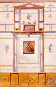 Dittico con il gigante Polifemo, decorazione murale dalla Casa di Dominus M Lucretius, Pompei da Edouard Clerievanse